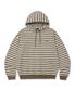 STRIPE TAG HOODIE - OATMEAL