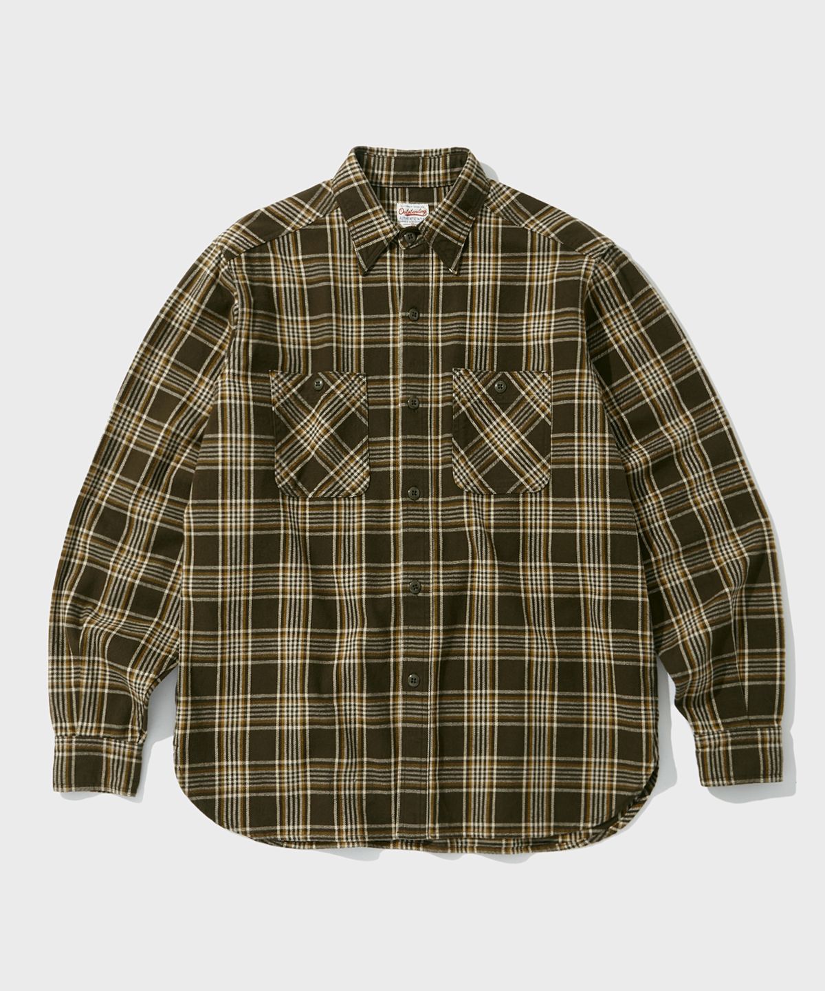 아웃스탠딩(OUTSTANDING) USN UTILITY CHECK SHIRT_BROWN CHECK