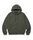 TAG HOOD ZIP UP - KHAKI