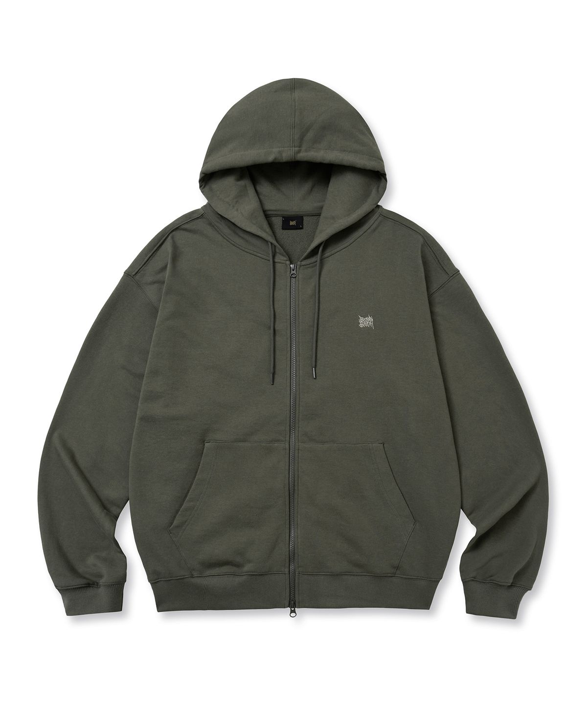 브라운브레스(BROWNBREATH) TAG HOOD ZIP UP - KHAKI