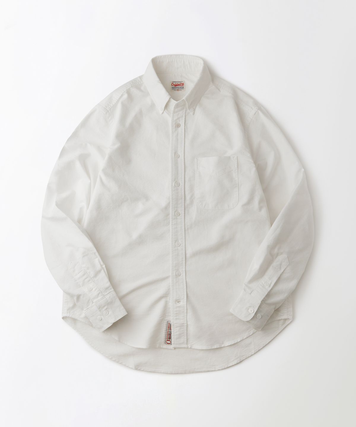 아웃스탠딩(OUTSTANDING) VINTAGE OXFORD BD SHIRT_OFF WHITE