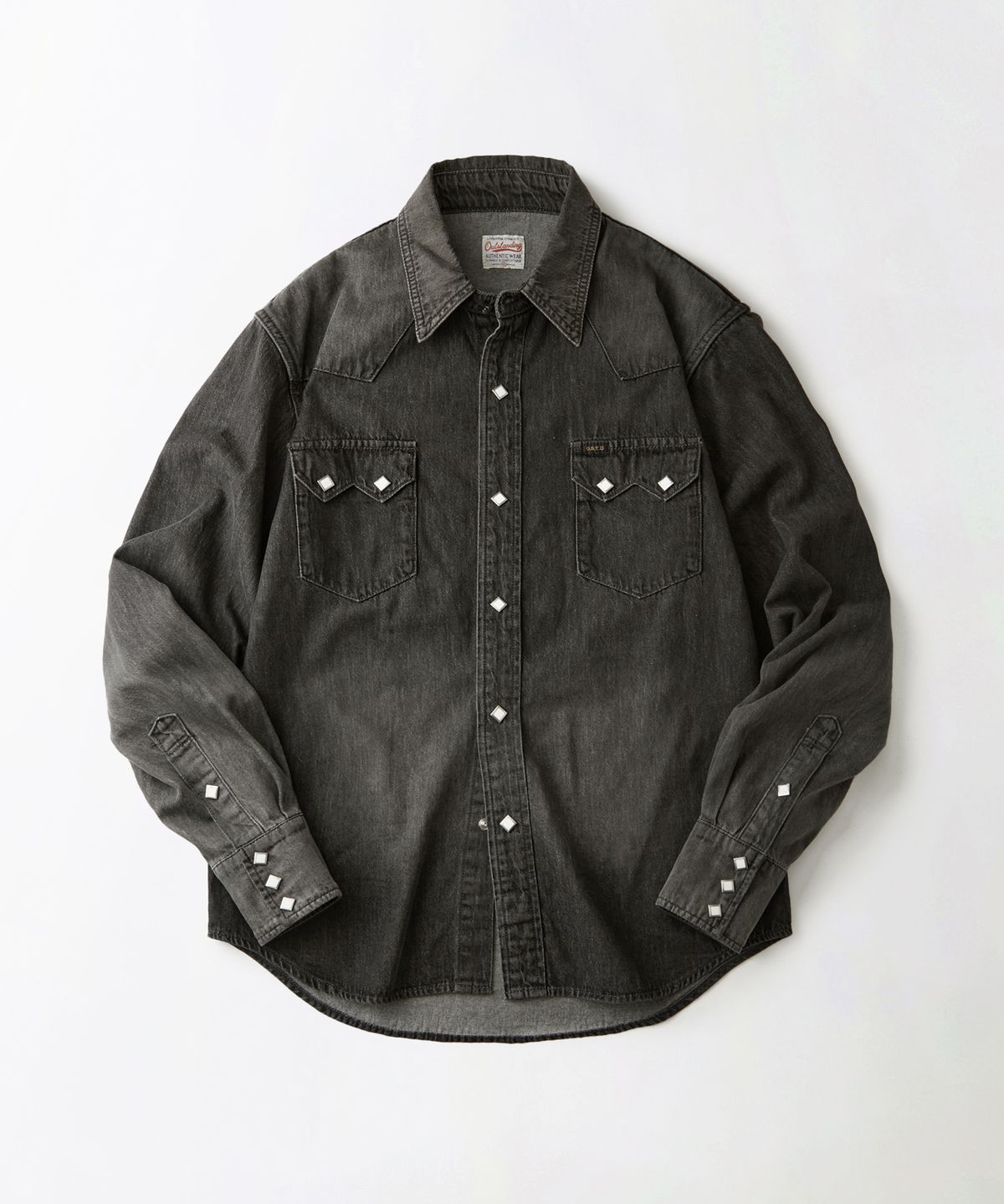 아웃스탠딩(OUTSTANDING) WESTERN DENIM SHIRT_BLACK