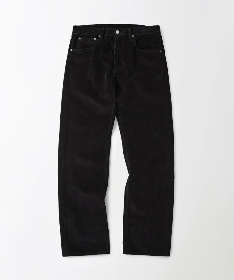 40S CORDUROY STRAIGHT PANTS_BLACK