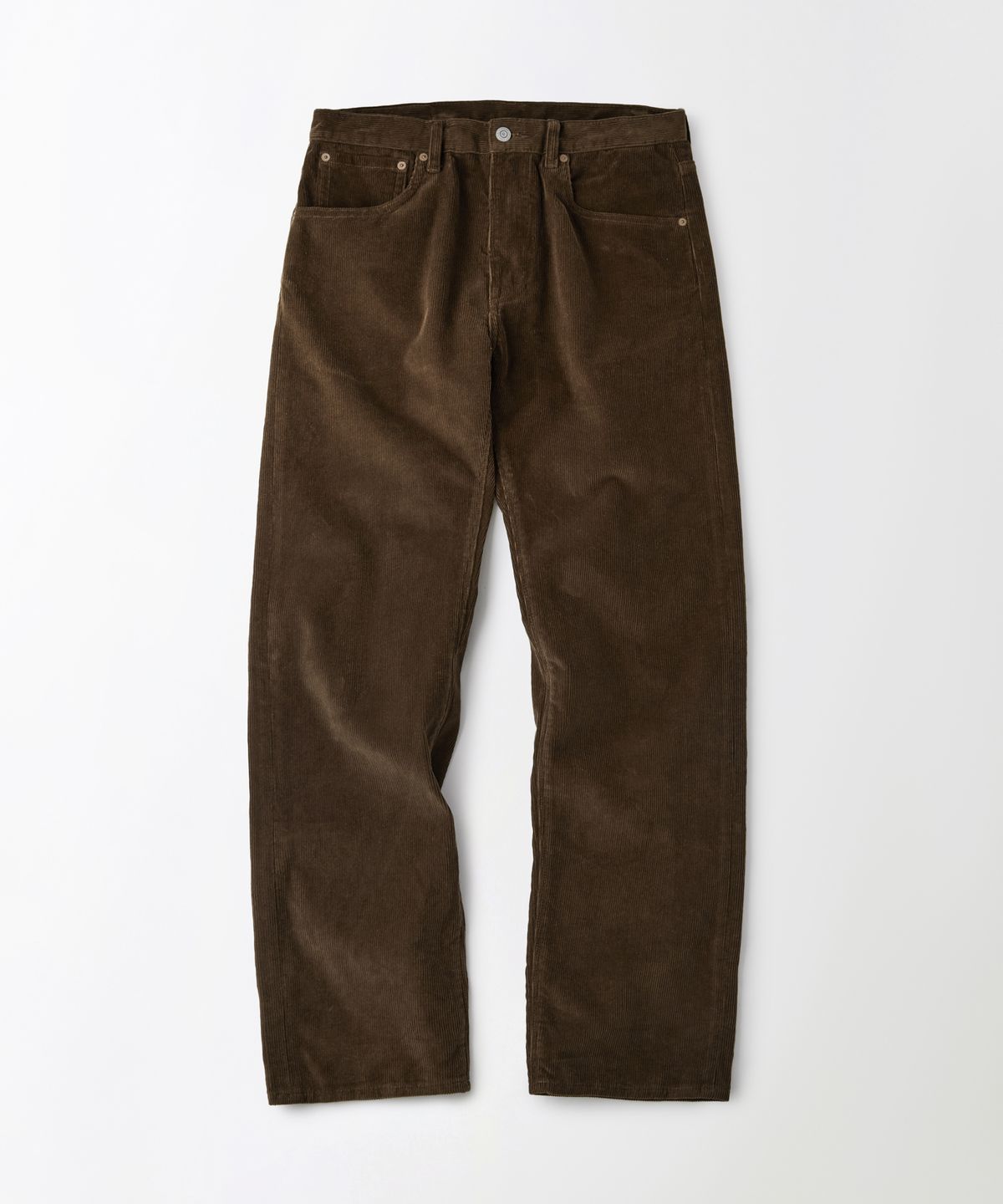 아웃스탠딩(OUTSTANDING) 40S CORDUROY STRAIGHT PANTS_BROWN