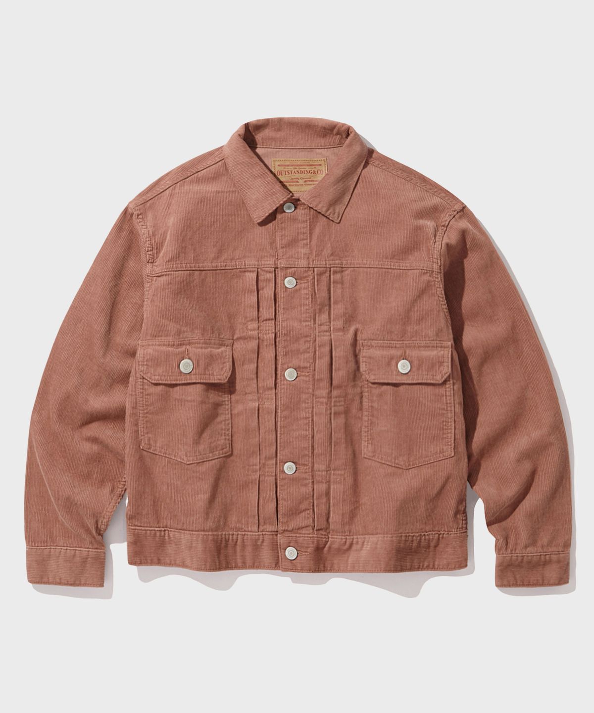 아웃스탠딩(OUTSTANDING) CORDUROY 2ND JACKET_D.PINK