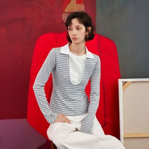 YY_Striped fake two top_2color