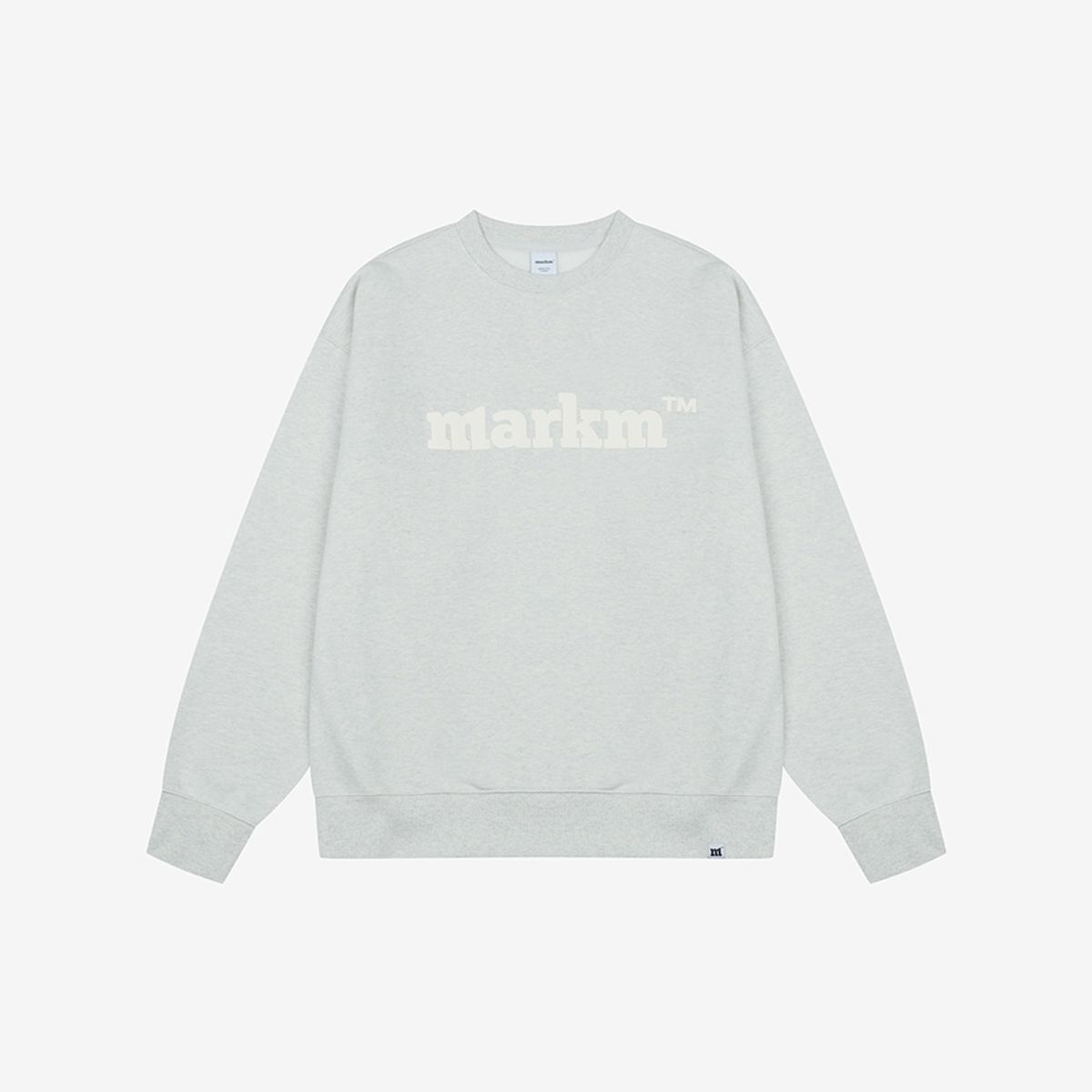 마크엠(MARKM) 마크엠 시그니처 로고 맨투맨 오트밀 (MHIBI8795)