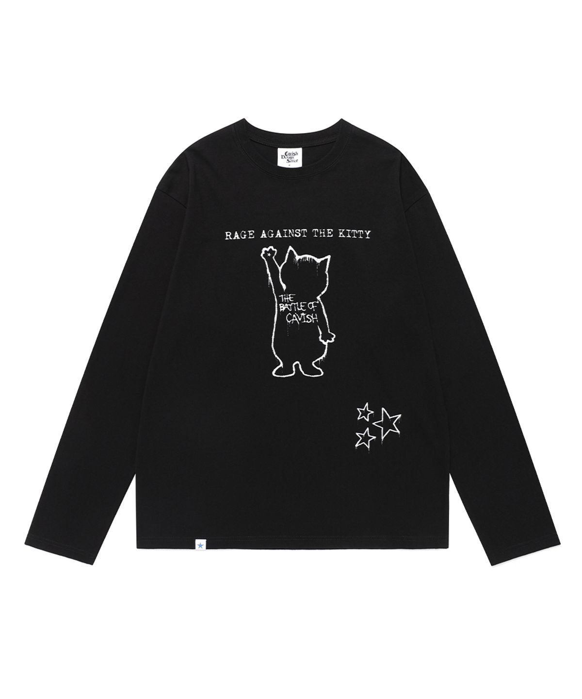 카비시(CAVISH) GRAFFITI CAT LS TEE BLACK(CV2FFFT552A)