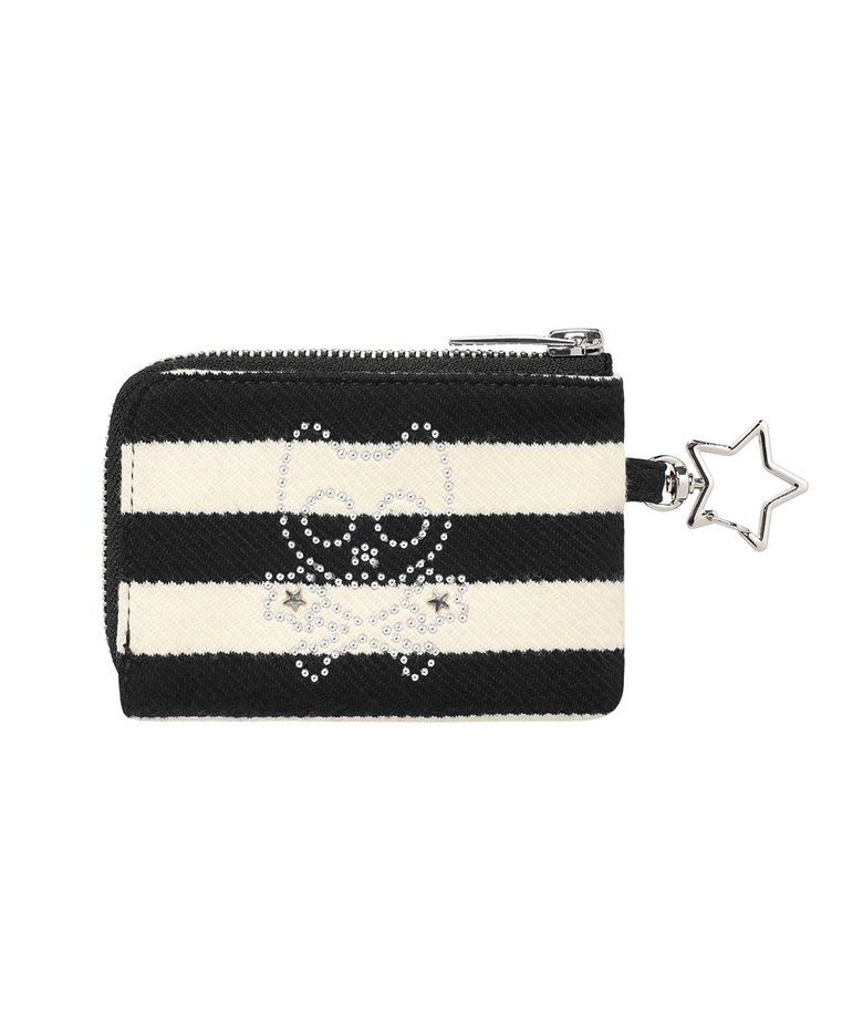 [기명, 매미pick] SKULL CAT WALLET BLACK(CV2FFUAB61A)