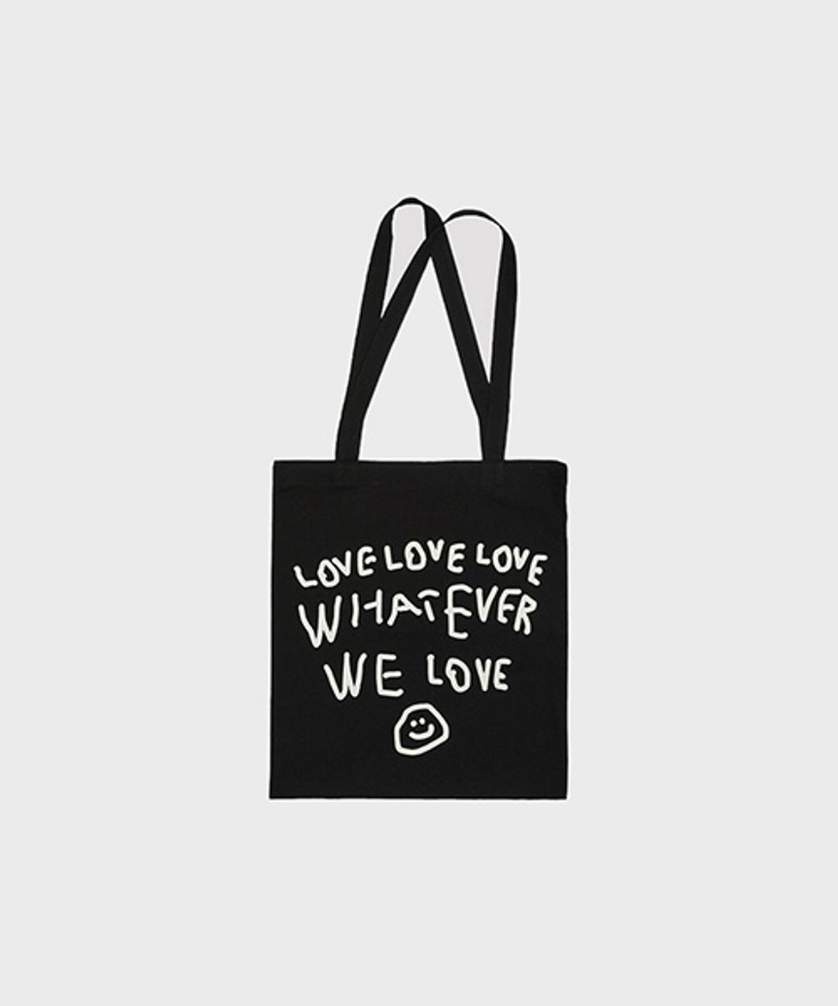 오울(OOOWL) PIGMENT ECO BAG WE LOVE BLACK