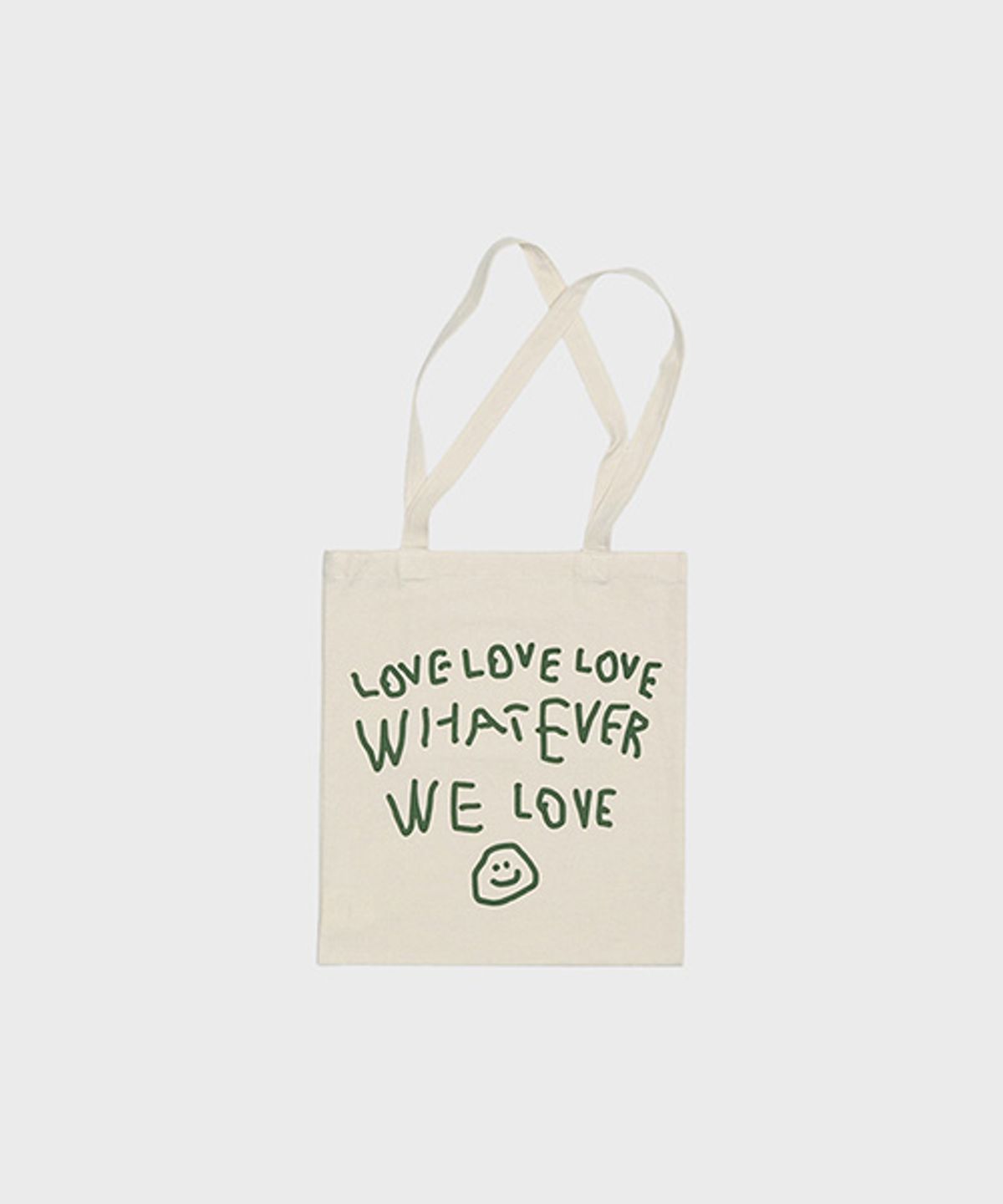 오울(OOOWL) PIGMENT ECO BAG WE LOVE IVORY