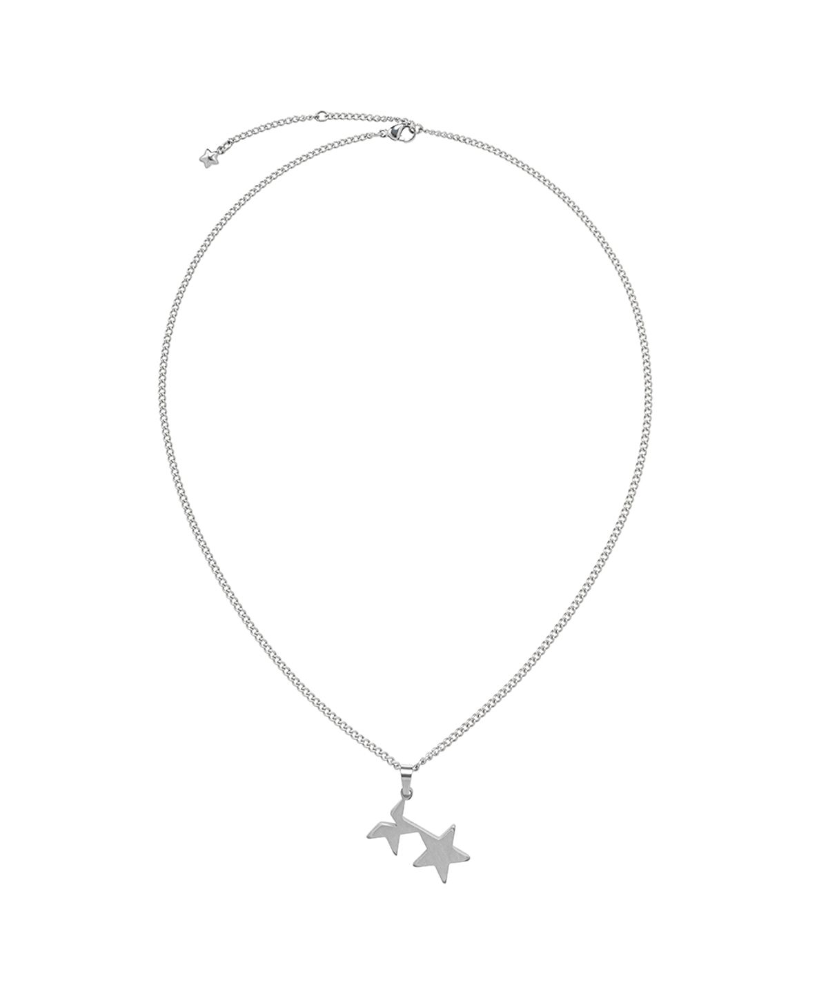 카비시(CAVISH) TWIN STAR NECKLACE SILVER(CV2FFUAB63A)