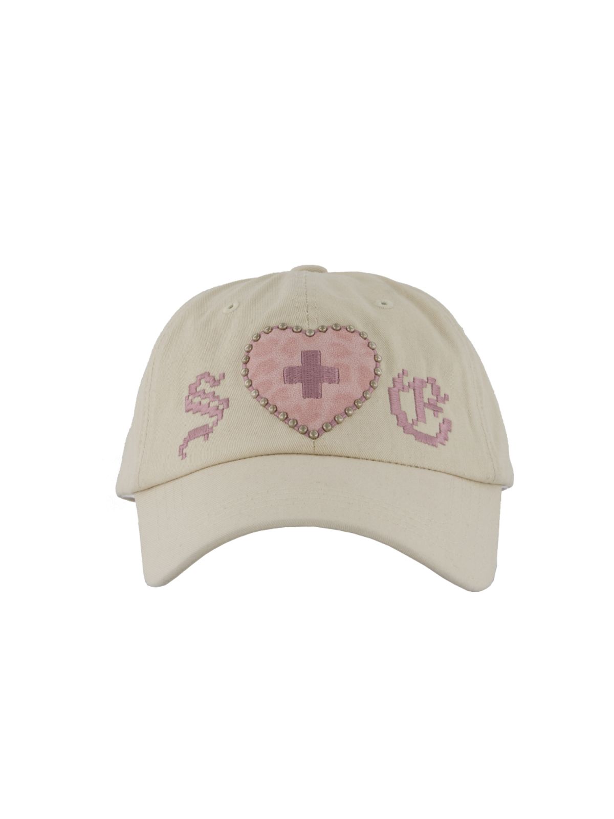 셋업이엑스이(SETUP-EXE) LEO APPLIQUE BALL CAP / BEIGE