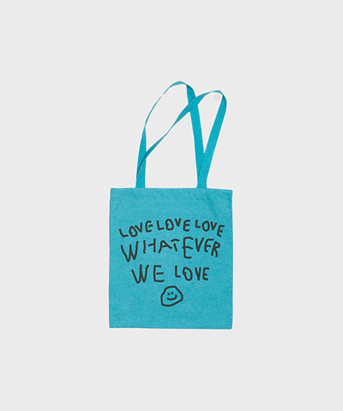 오울(OOOWL) PIGMENT ECO BAG WE LOVE TEAL BLUE
