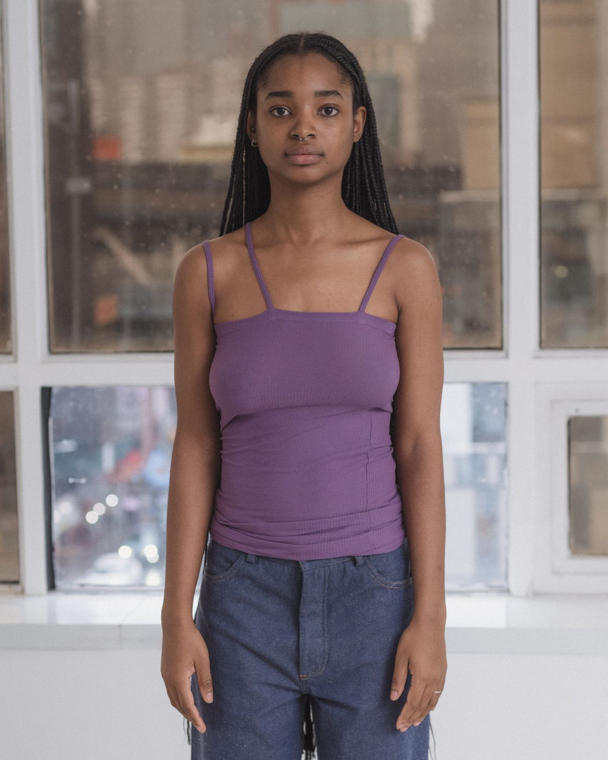 베이스레인지(BASERANGE) NIDA TANK (FINE COTTON RIB)
