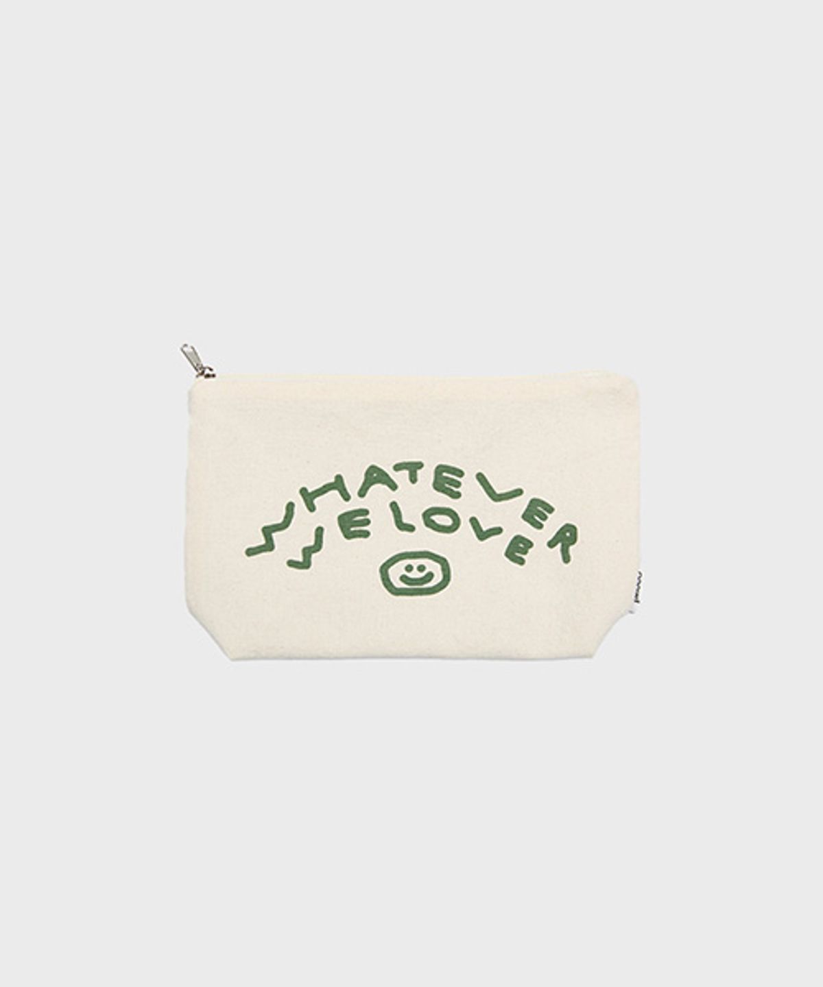 오울(OOOWL) PIGMENT POUCH WE LOVE IVORY