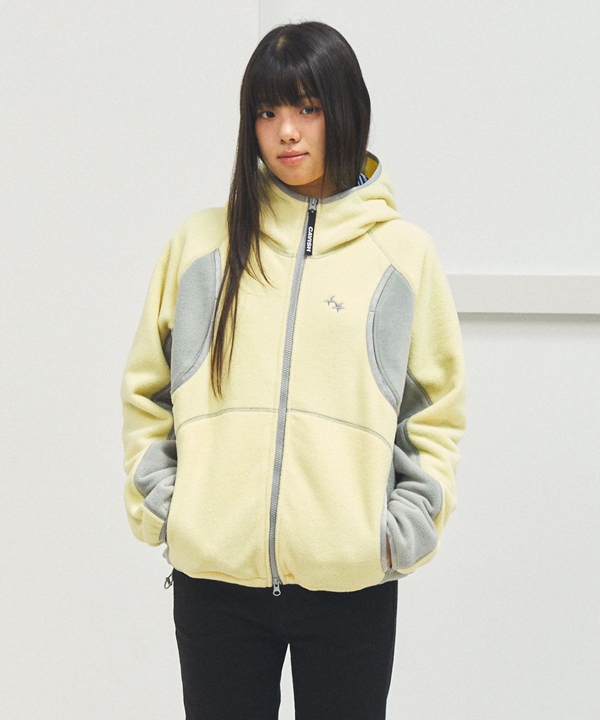 카비시(CAVISH) 4-POCKET FLEECE JACKET YELLOW(CV2FFFB960A)