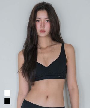Minimal Garments Cotton Cut Line Bra (Underwire)_2colors