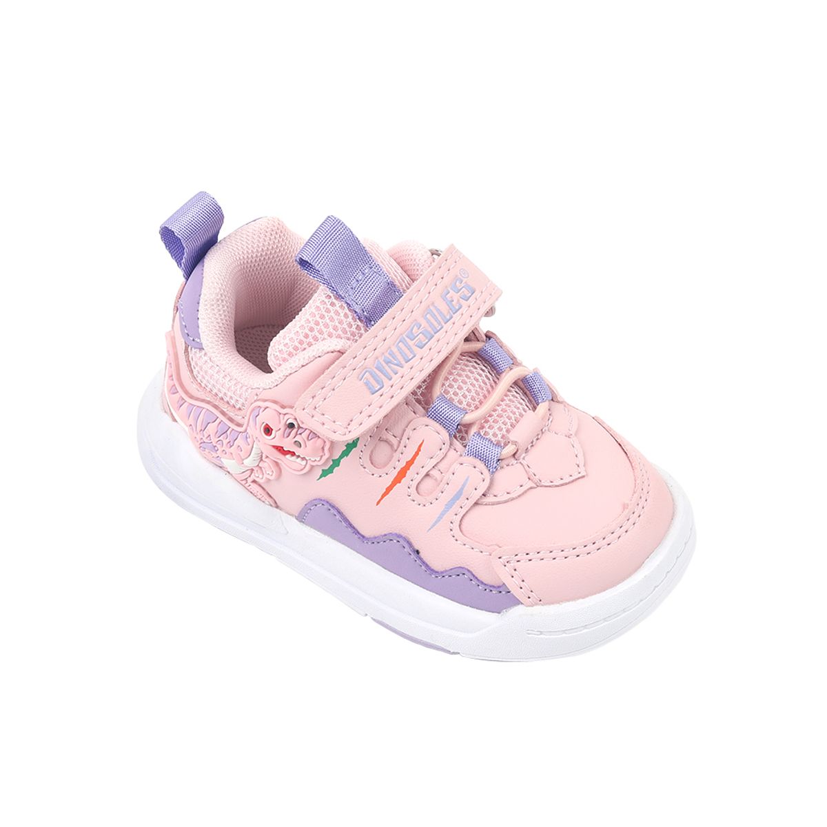 다이노솔즈(DINOSOLES) 크레이지 티렉스 토들러 핑크