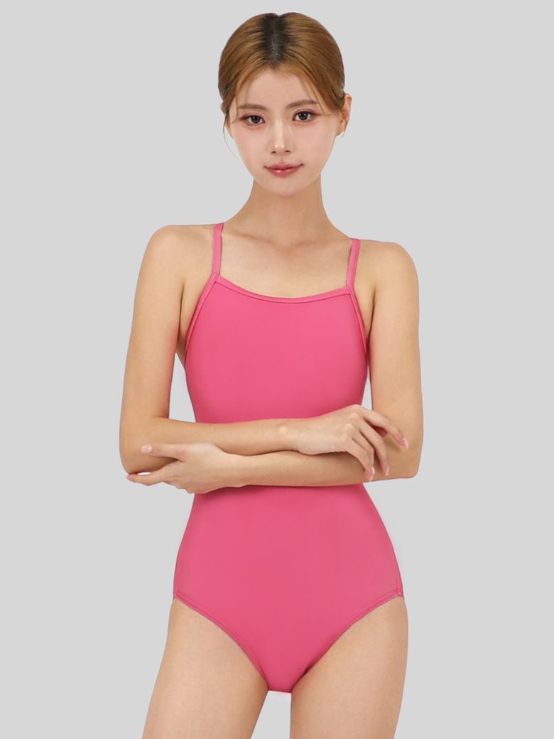 여성 리본백 스윔웨어 SPA105+실리콘브라캡 세트