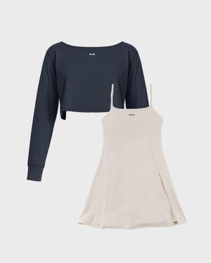 커버업+ 스트랩 원피스 SET