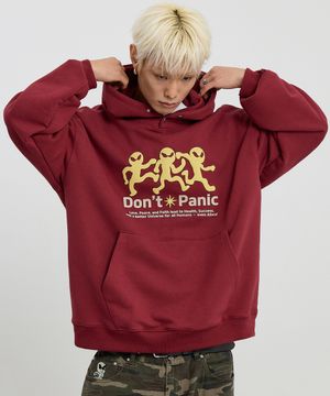 Three 에일리언 후드 버건디