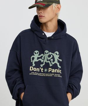 Three 에일리언 후드 네이비