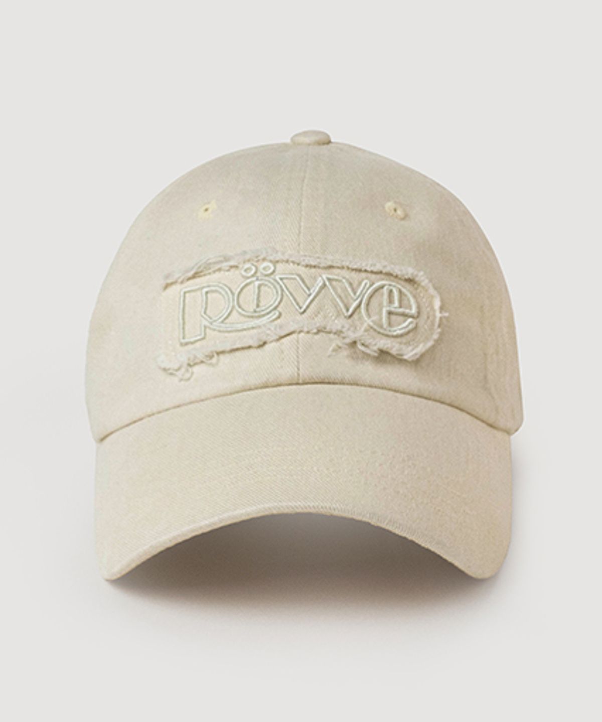 뢰브(ROVVE) Vintage Logo Cap (Ivory)