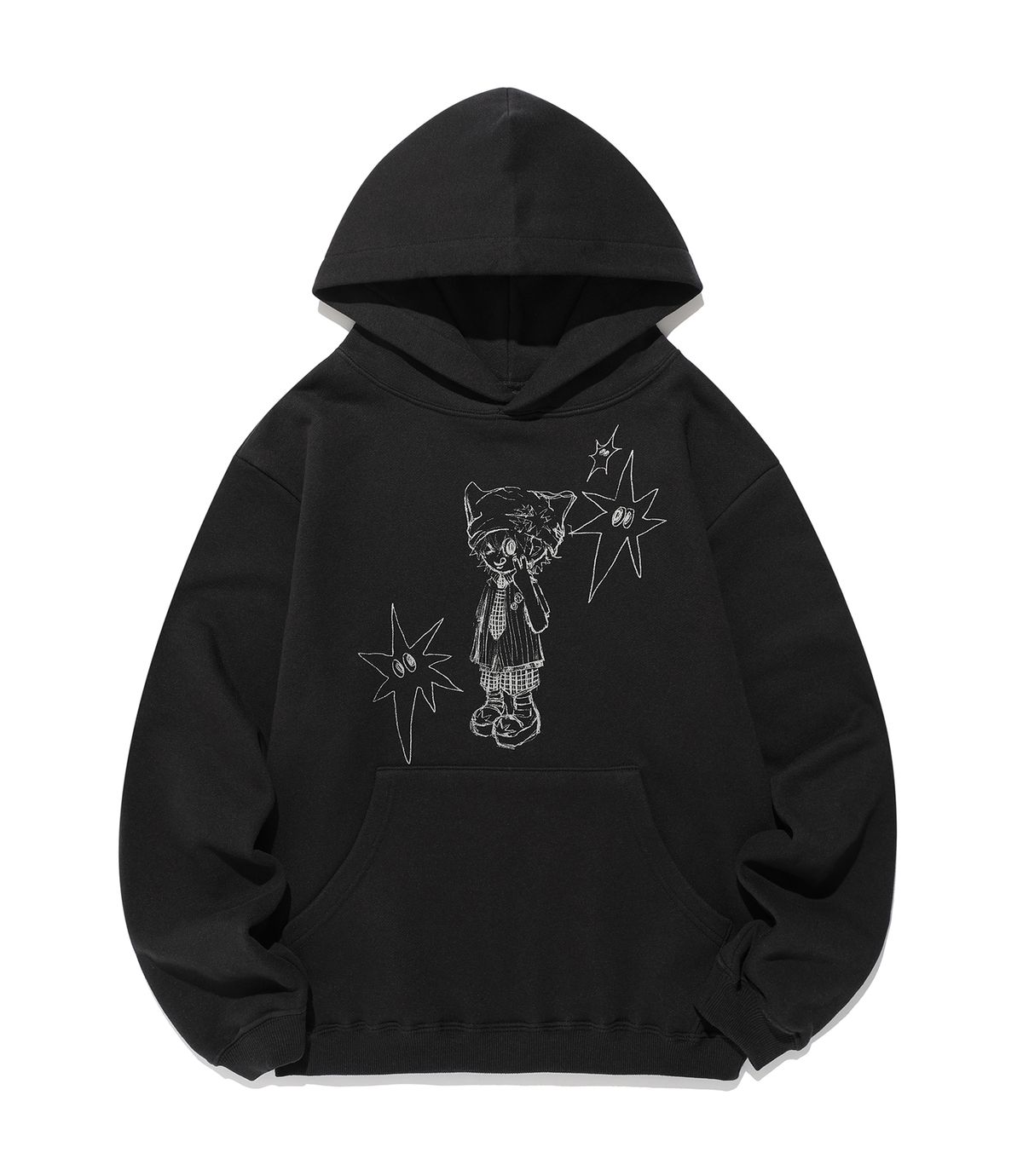 나이스고스트클럽(NICEGHOSTCLUB) NGC BOY HOODIE_BLACK(NG2FFUM402A)