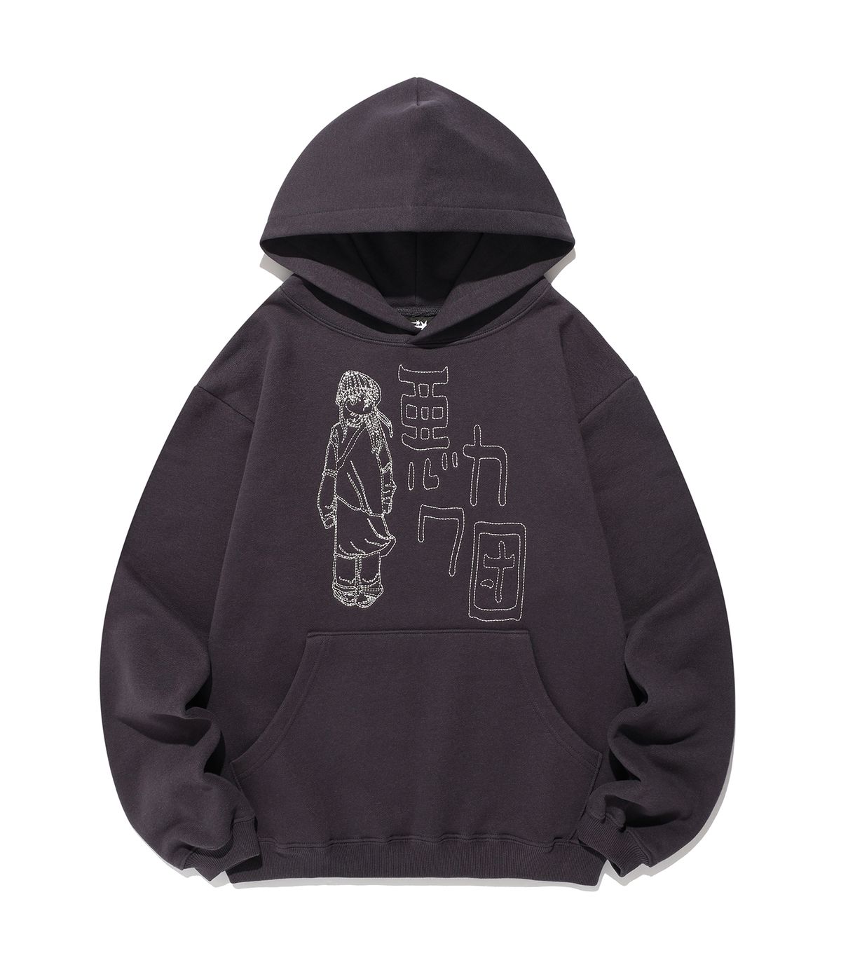 나이스고스트클럽(NICEGHOSTCLUB) WARUKAWADAN HOODIE_DARK PURPLE(NG2FFUM403A)