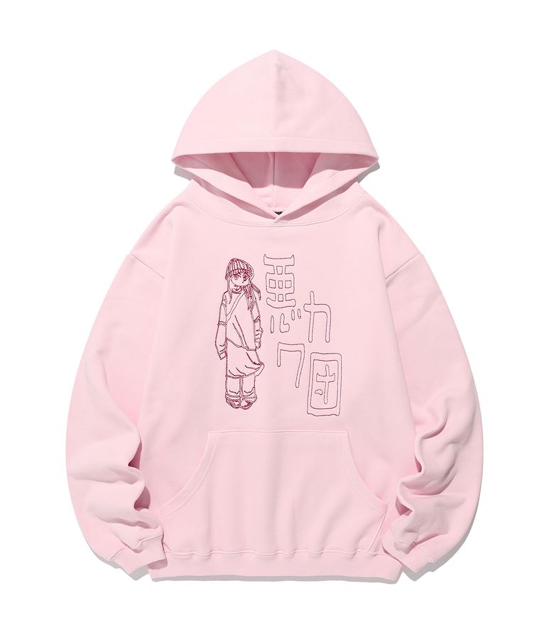 WARUKAWADAN HOODIE_PINK(NG2FFUM403A)