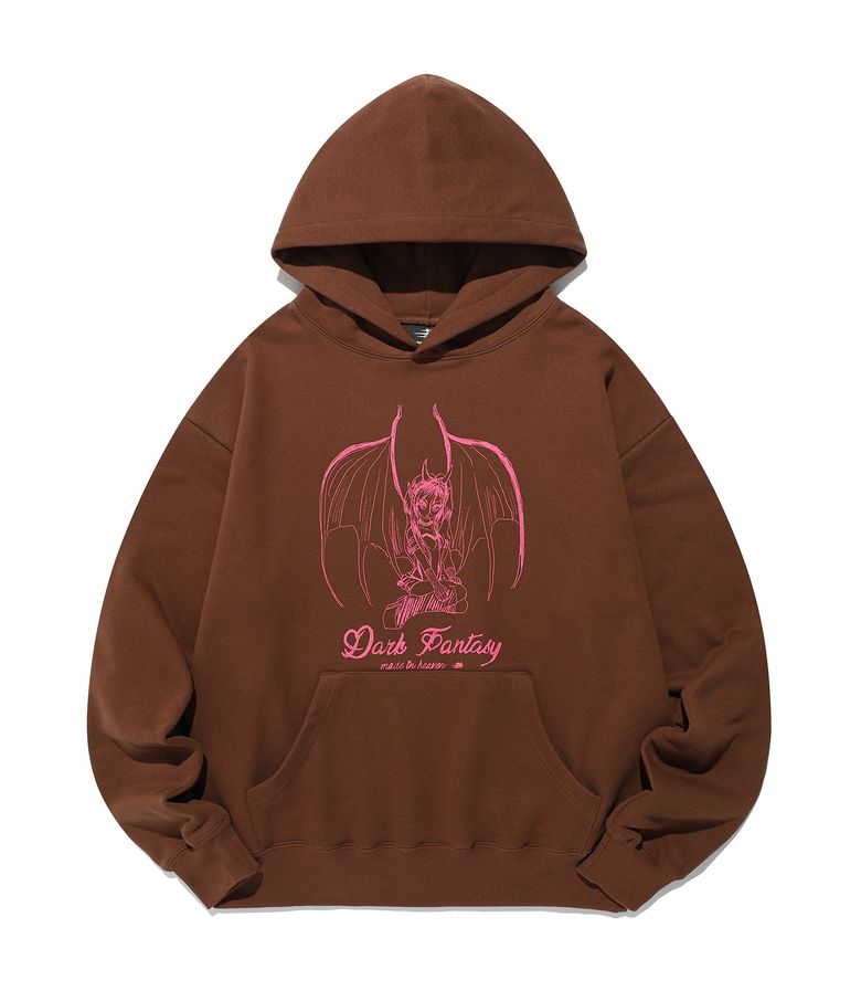 DARK ANGELS HOODIE_BROWN(NG2FFUM406A)