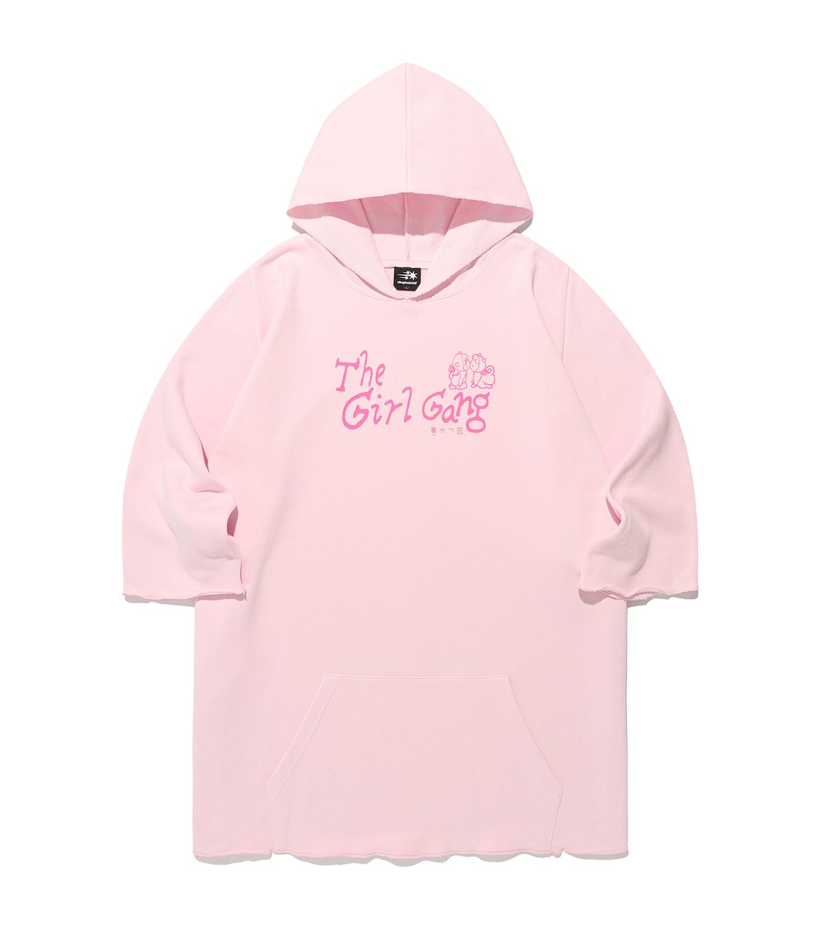 나이스고스트클럽(NICEGHOSTCLUB) THE GIRL GANG DRESS HOODIE_LIGHT PINK(NG2FFUM409A)
