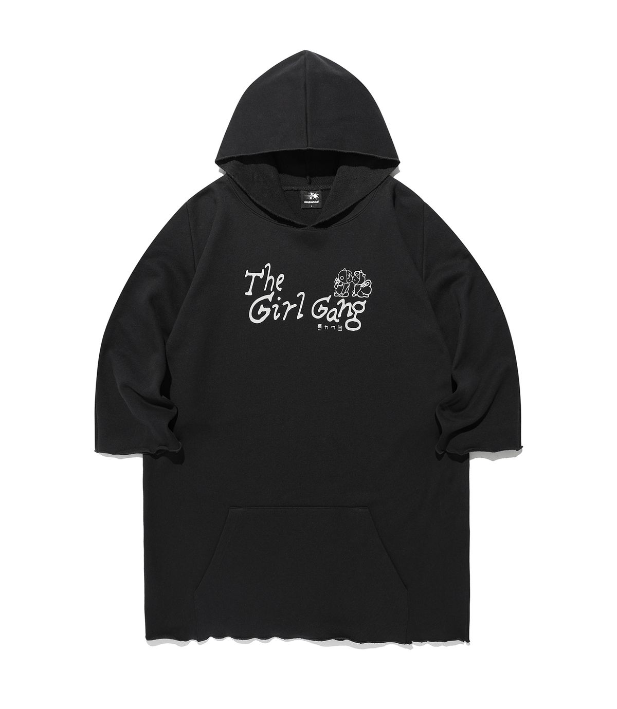 나이스고스트클럽(NICEGHOSTCLUB) THE GIRL GANG DRESS HOODIE_BLACK(NG2FFUM409A)