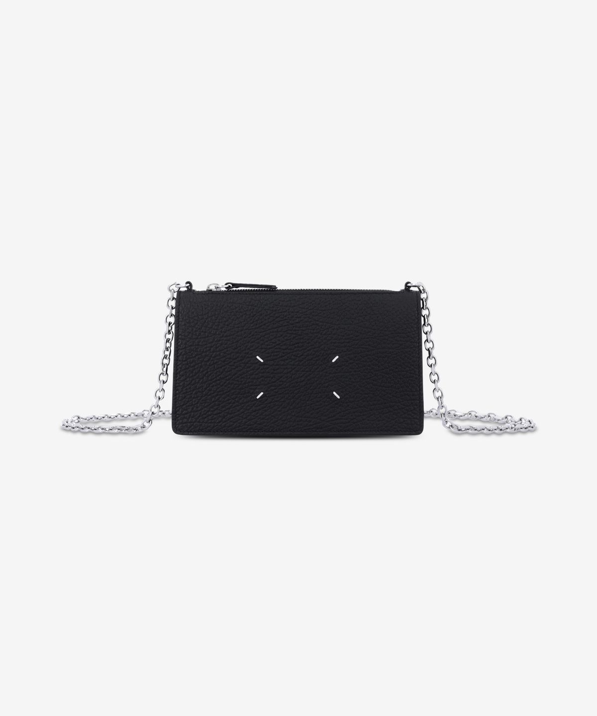 메종 마르지엘라(MAISON MARGIELA) 4 스티치 체인 지갑 - 블랙 / SA1VL0038P4455T8013