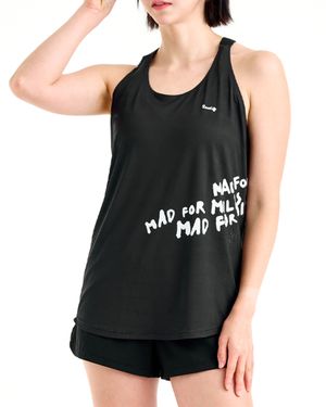 Womens Mad for Miles Singlet Black