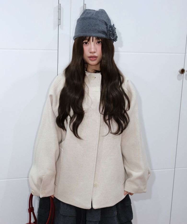 Hooded Half Coat [Oatmeal]