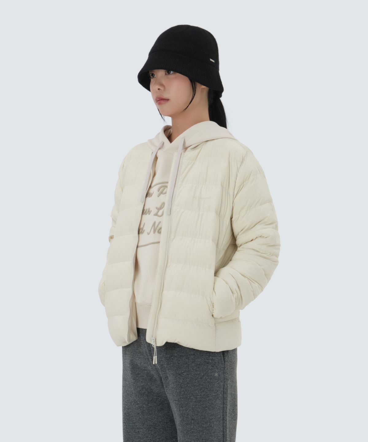 스노우피크 어패럴(SNOWPEAK APPAREL) 에어리 여성 라운드넥 경량 다운 (S25WWTDJ59) Sand Beige