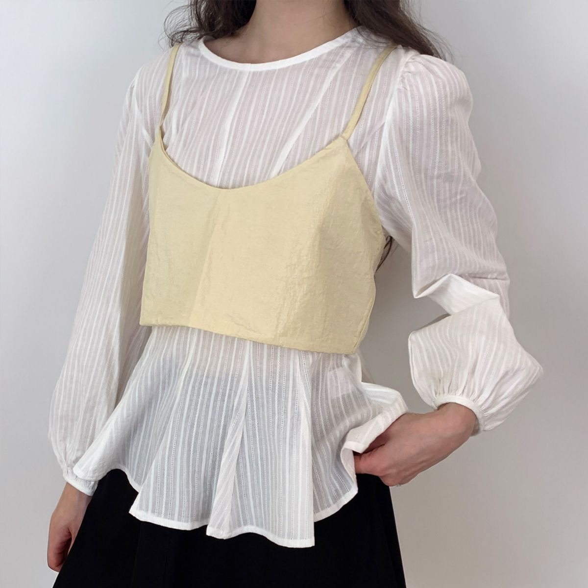 리리수(LILISU) Navi Cami Top / Lemon