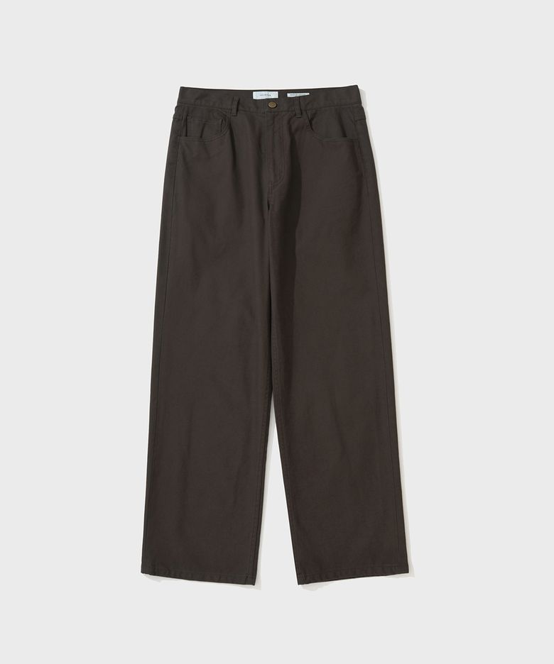 COTTON DUCK DENIM PANTS (BROWN)