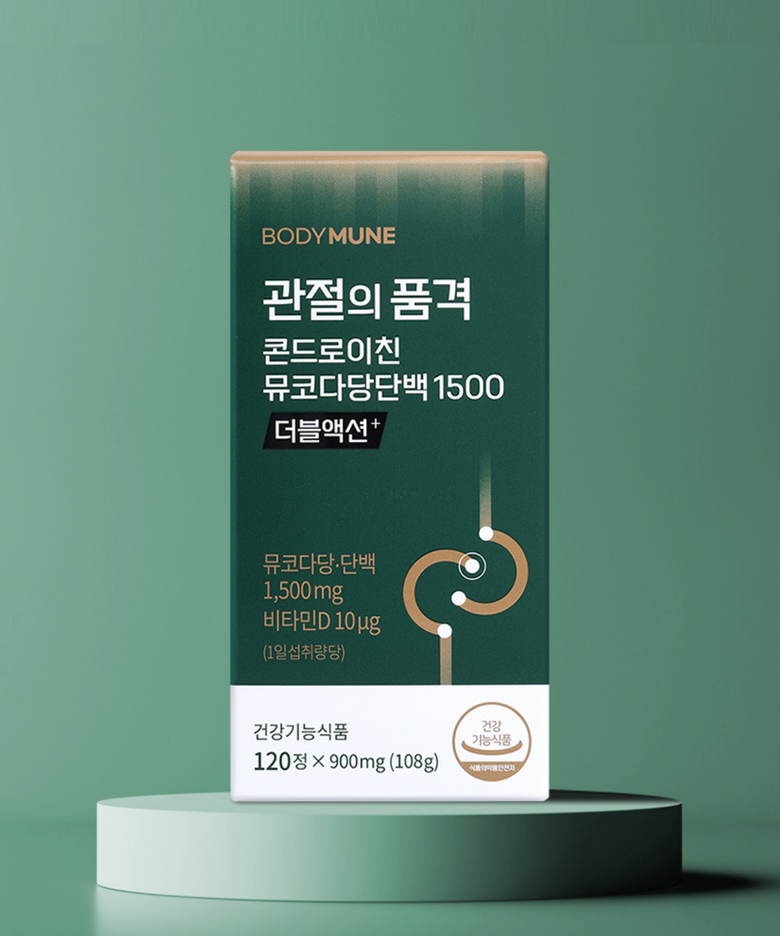바디뮨 관절의 품격 콘드로이친 뮤코다당단백 1500mg (120정 x 900mg)