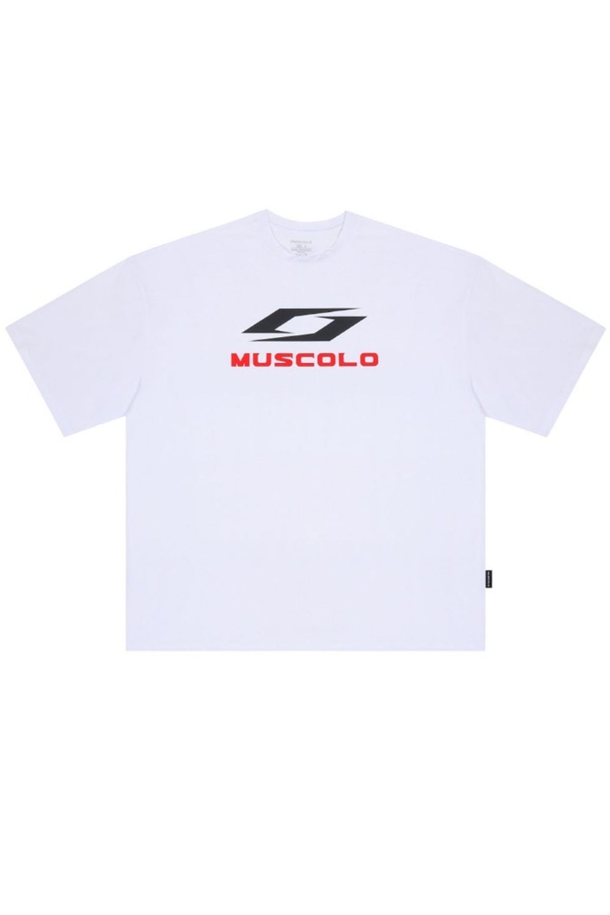 머스콜로(MUSCOLO) [심볼] 에어스판메쉬 반팔 티셔츠 화이트