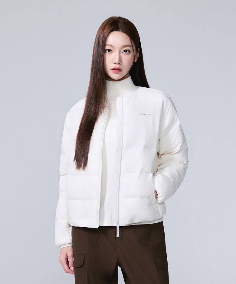 여성 픽토르U 구스다운 경량패딩 (CREAM)