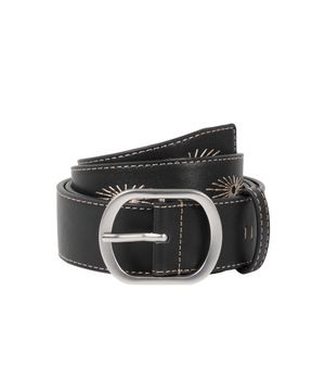 Needlework Studded Belt (Black)
