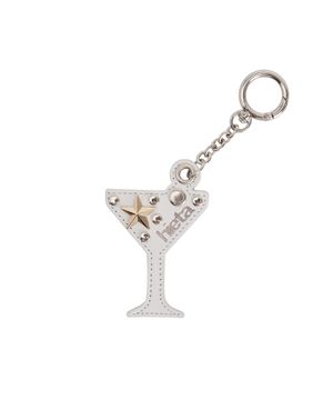 Martini Keyring / White