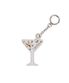 Martini Keyring / White