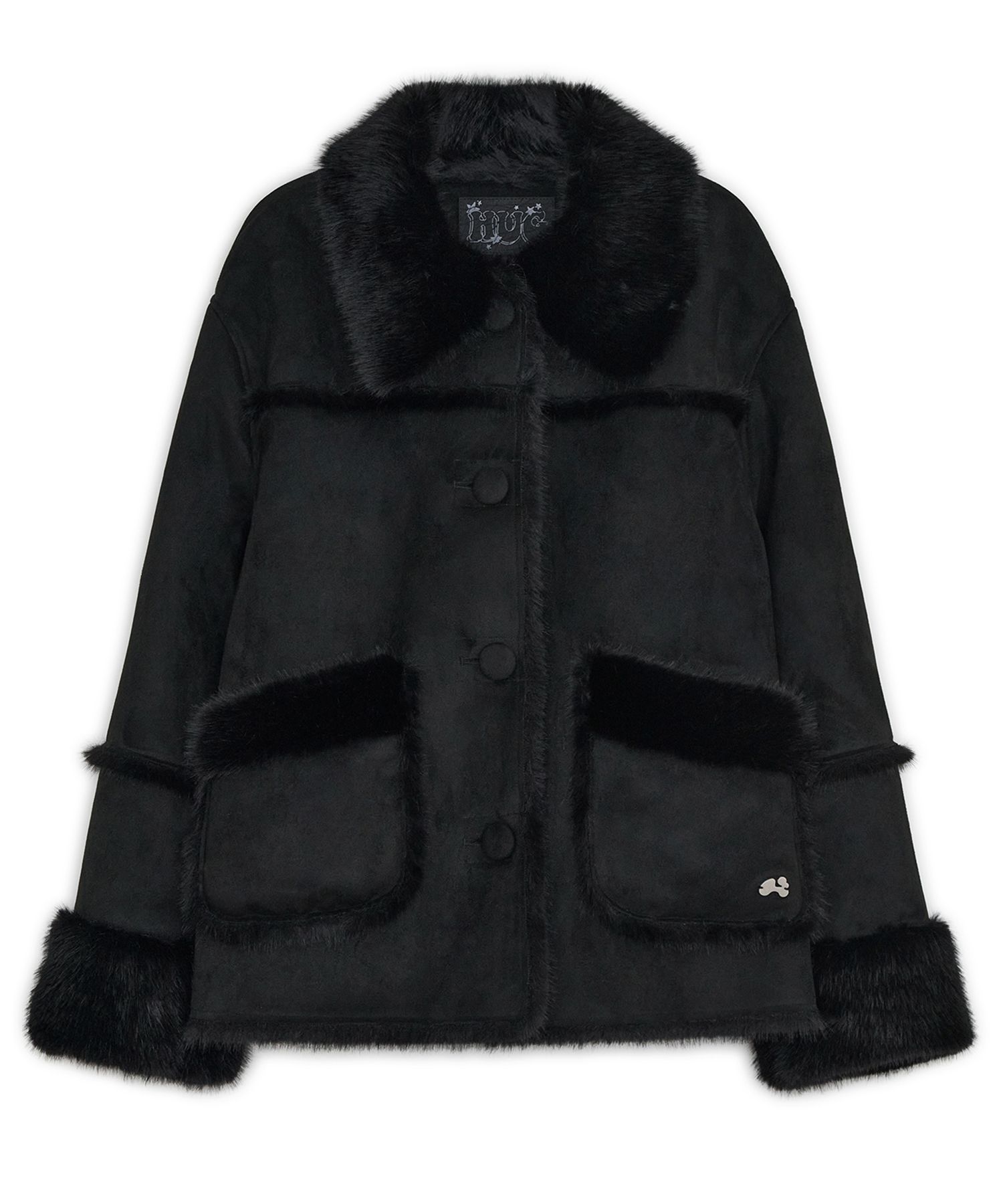 ハグユアースキン ジャケット Shearling Mustang 黒 MUSINSA公式 | HUG YOUR SKIN シェアリングムスタングジャケット