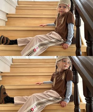 샌드 라떼 레이스 트랙팬츠_베이지