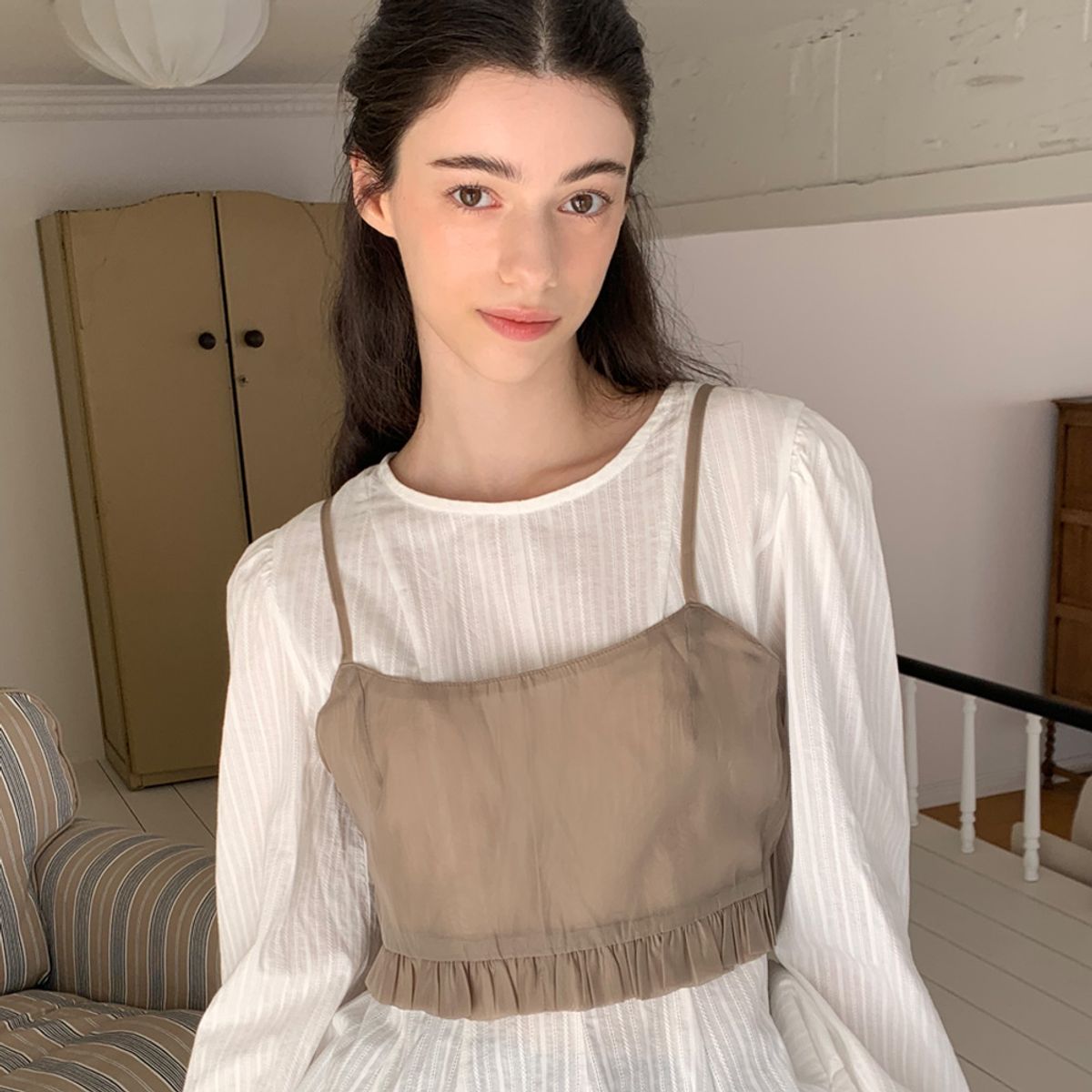 리리수(LILISU) Freya Cami Top / Brown