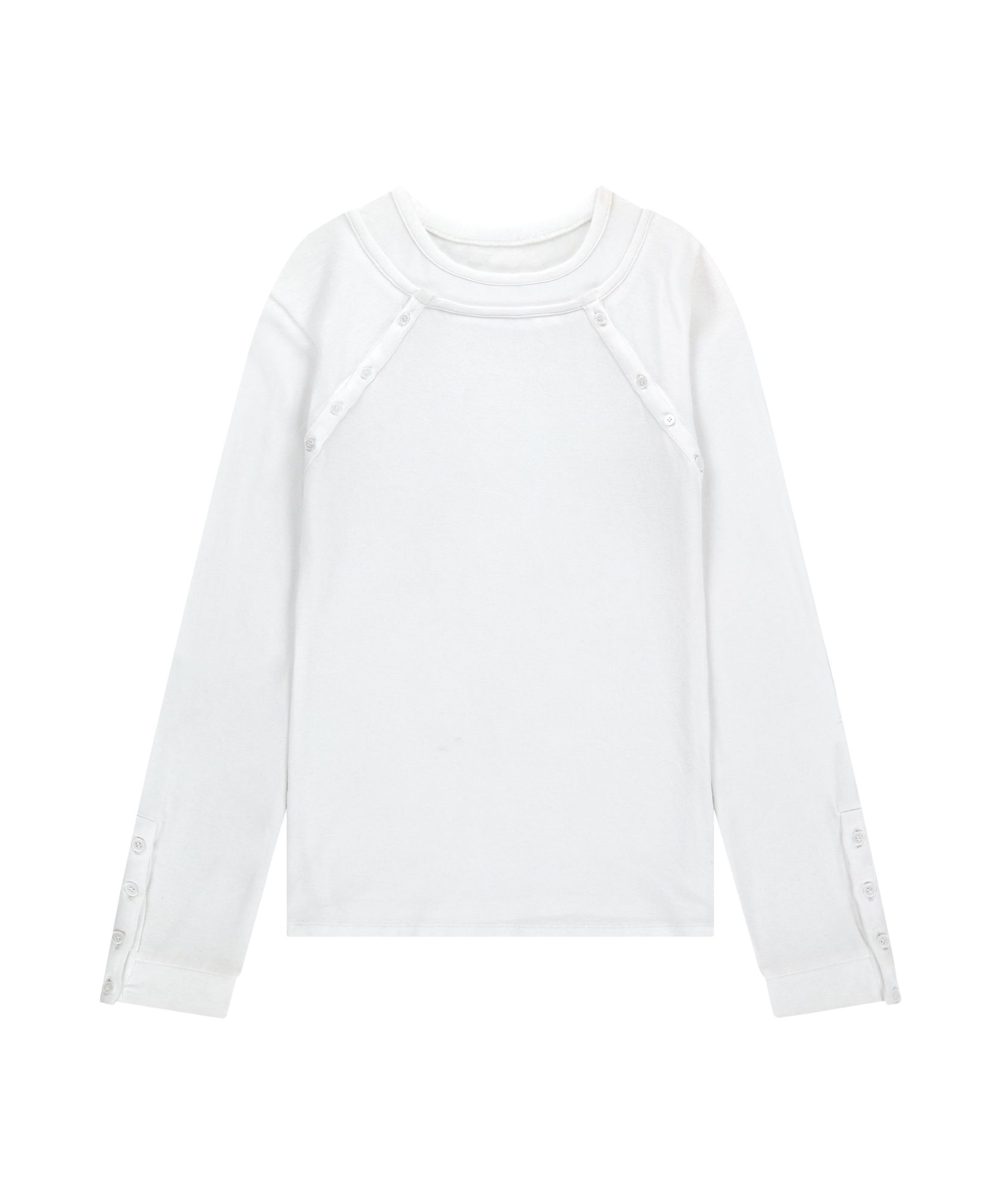 【MUSINSA完売品】AAKAM ロングスリーブ MUSINSA公式 | AAKAM Layered Long Sleeve (White)